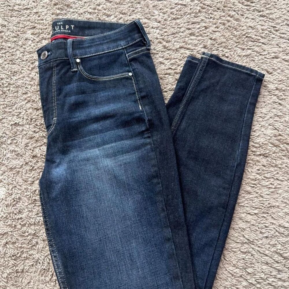 White-house-black-market Women's Navy and Blue Jeans